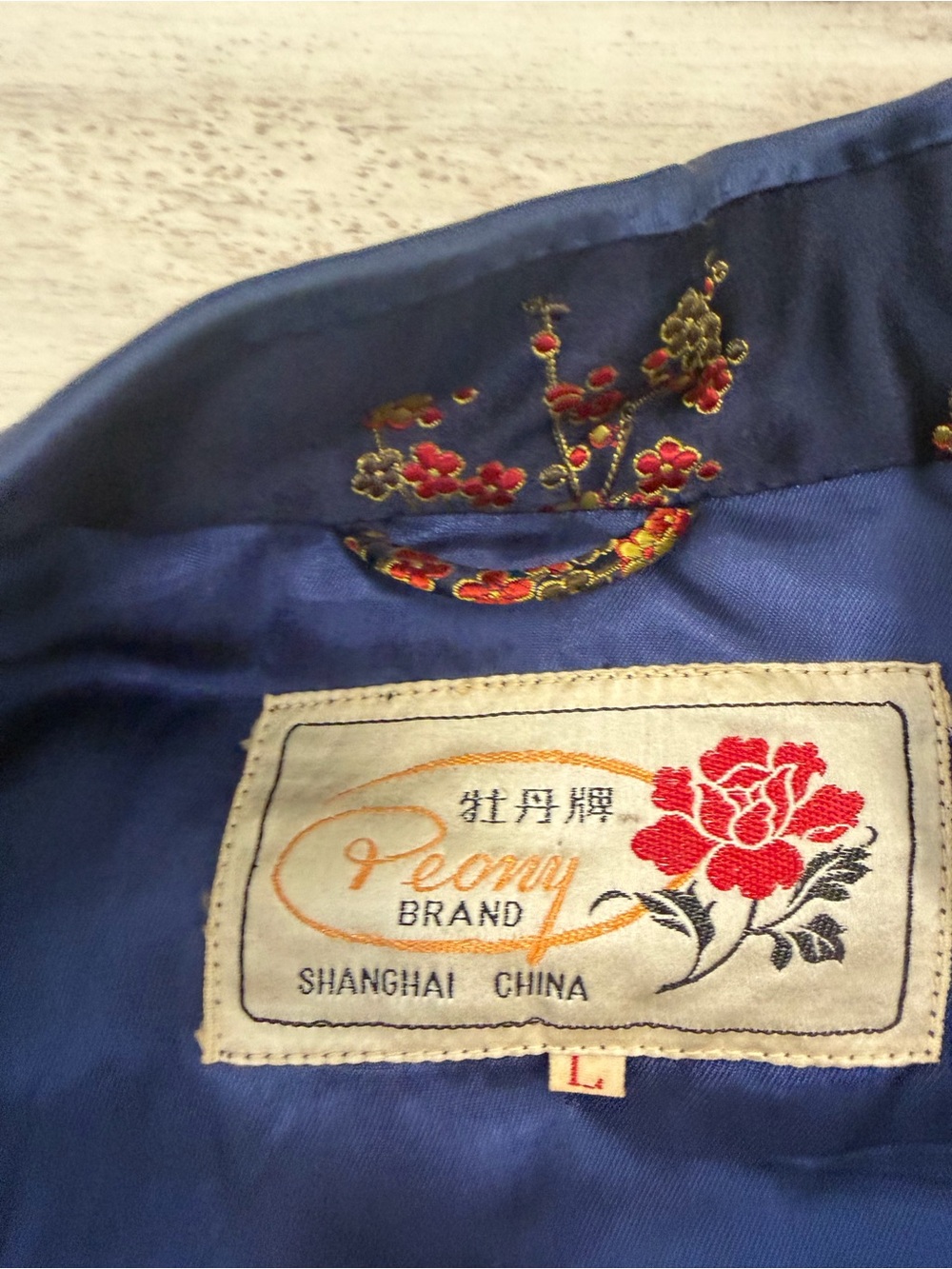 HOST PICK: Vintage Peony Brand Shanghai Chinese Tang Suit Brocade Floral Jacket - Picture 8 of 11